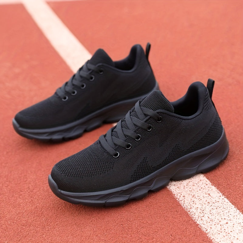 Women's Mesh Breathable Sports Shoes Lace Up Running Shoes