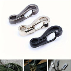 10pcs Metal Keychain Key Ring Mini Spring Hanging Buckle Key Chain Pendant