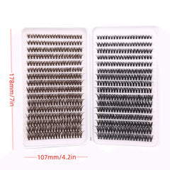 640pcs Brown Lash Clusters DIY Extensions + Halloween Lashes
