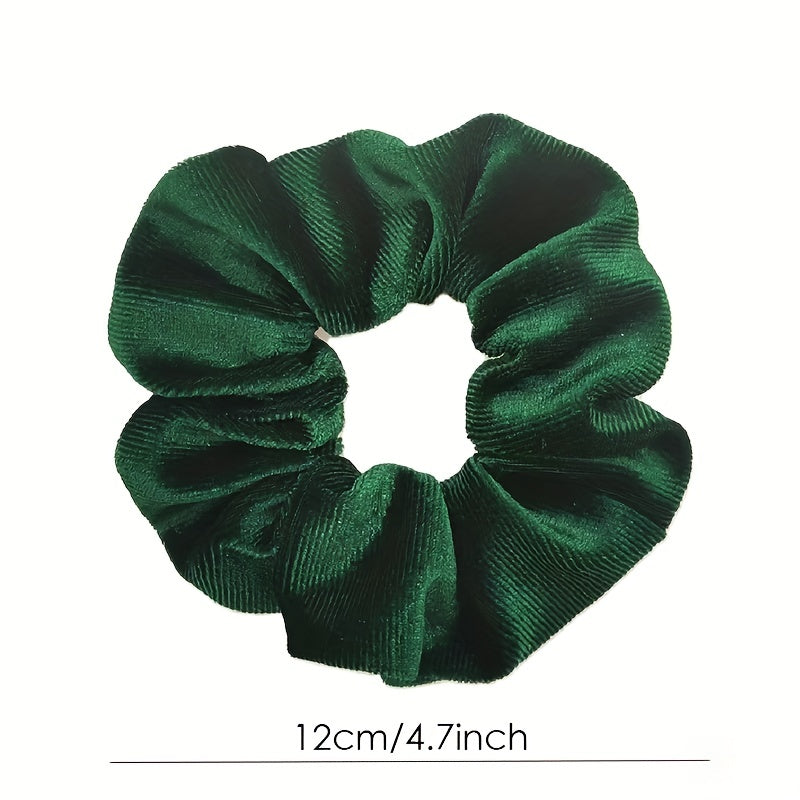 Y2K Women's Velvet Headband Hair Rope Elastic Ponytail Holder