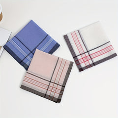 12 Pack Men's Sports Handkerchiefs Classic Plaid Polyester Lightweight