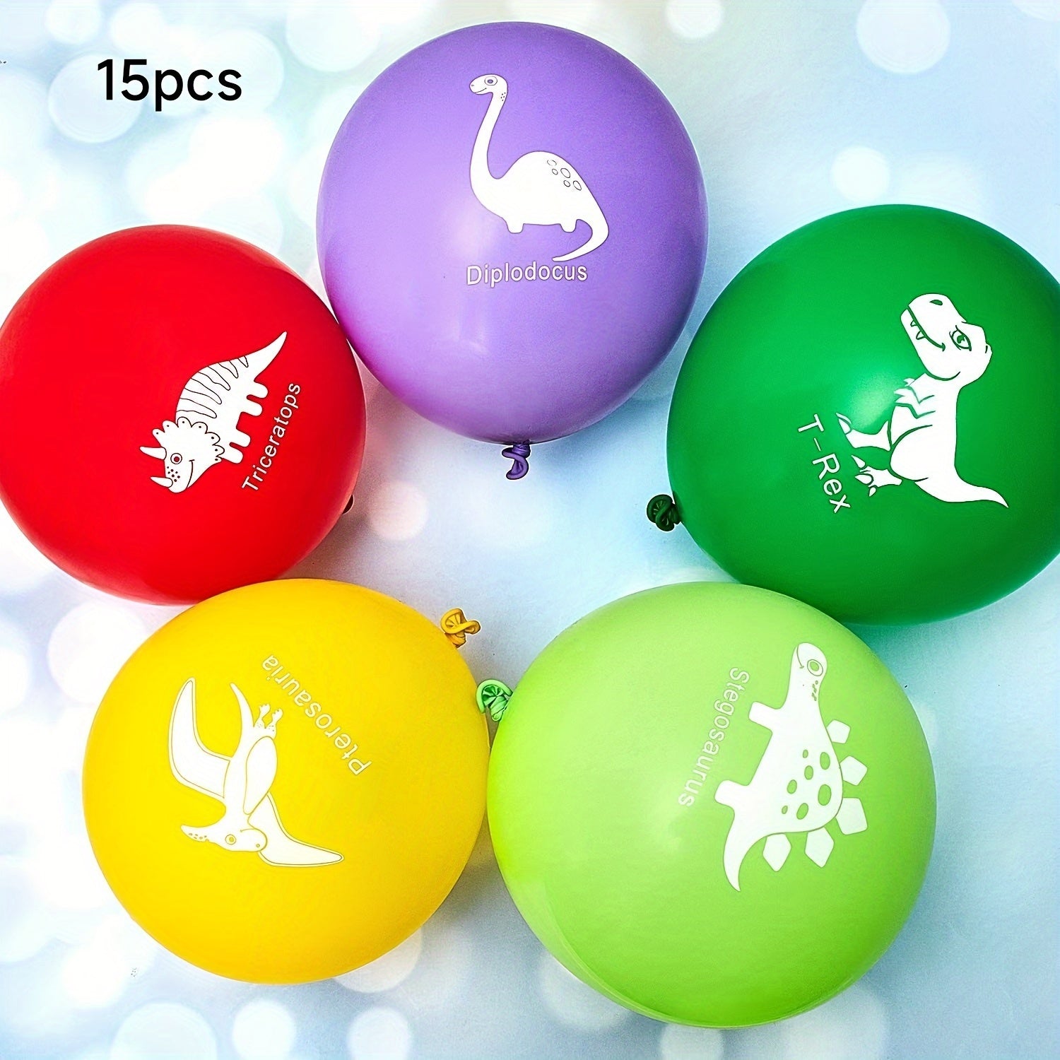 12" Dinosaur Themed Latex Balloon Set for Birthday Party Decorations