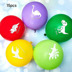 12" Dinosaur Themed Latex Balloon Set for Birthday Party Decorations