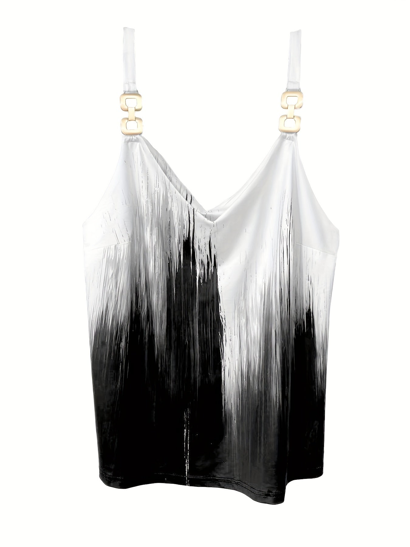  Ombre Print Metal Decor Cami Top