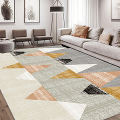 Fluffy Geometric Area Rug Soft Large Machine Washable Non-Slip Backing