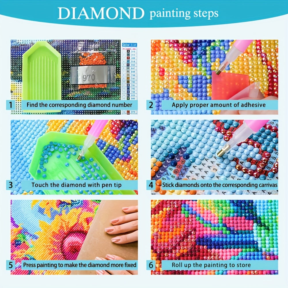 Snow Themed Owl Diamond Painting Kit for Adults Winter Scene