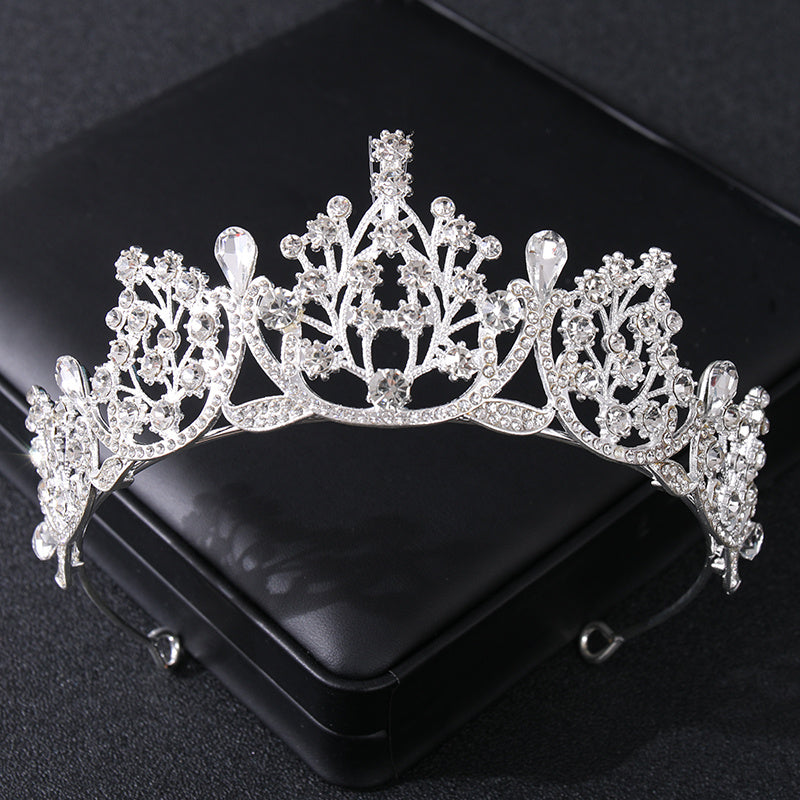 Golden Vintage Queen Crown For Wedding Brides