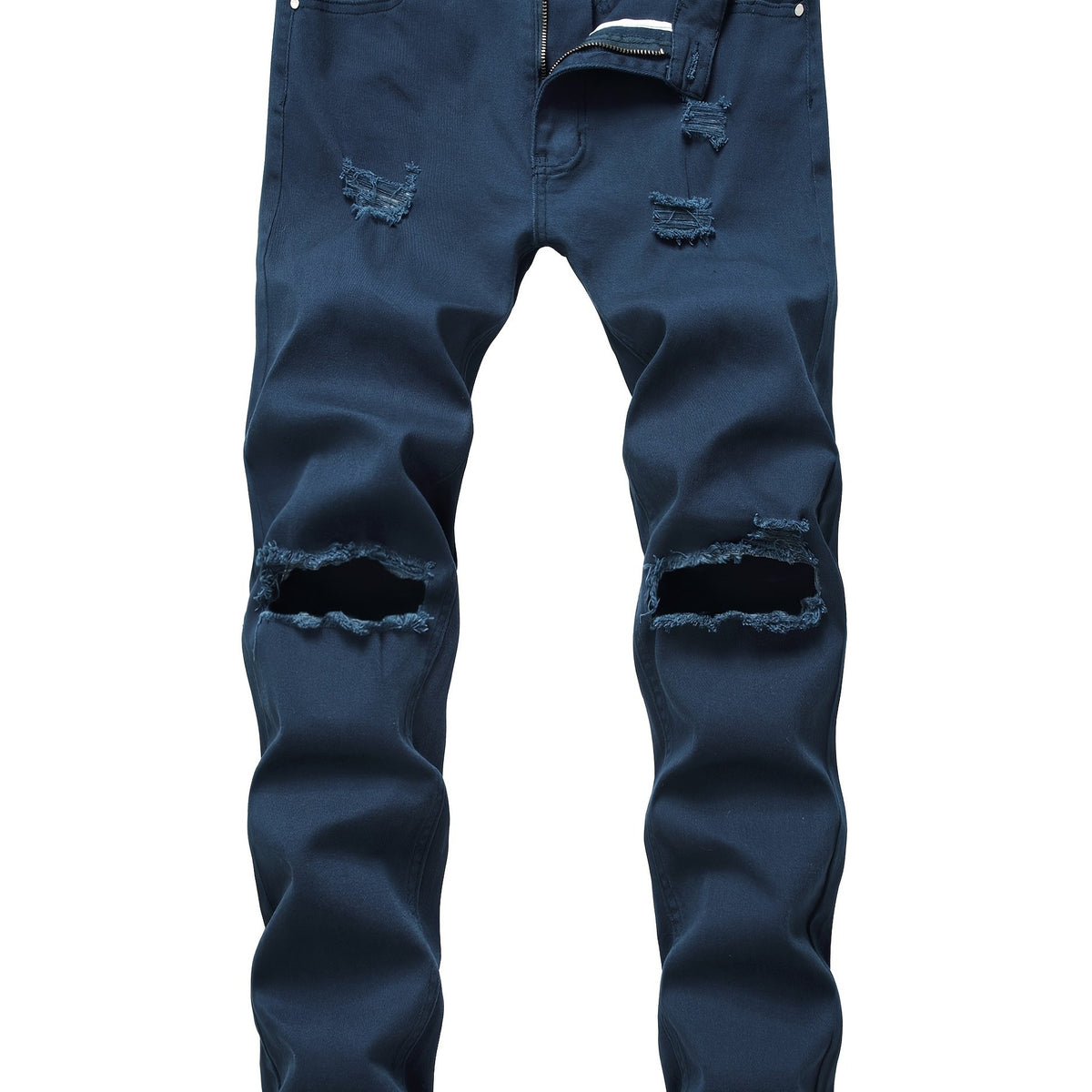 Men's Ripped Slim Fit Distressed Jeans