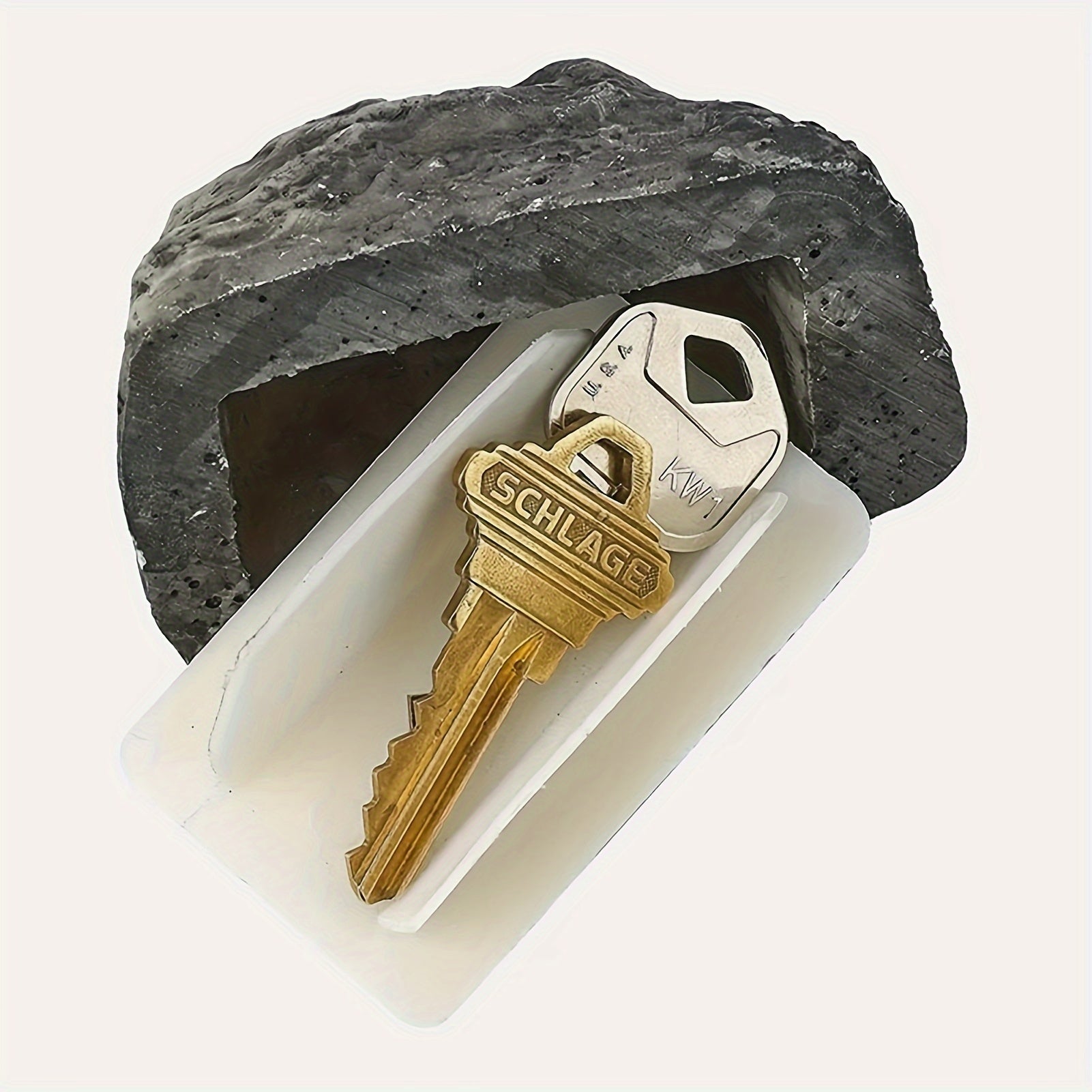 Faux Stone Key Hiding Box Outdoor Spare Key Holder