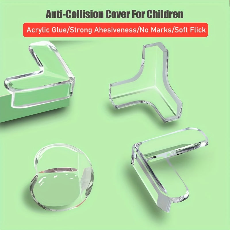 2PCS Transparent Baby Corner Edge Protector L Shape Desk Cover