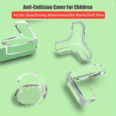 2PCS Transparent Baby Corner Edge Protector L Shape Desk Cover