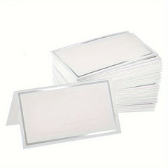 Golden Foil Border Seat Cards, Wedding Banquet, Birthday Party