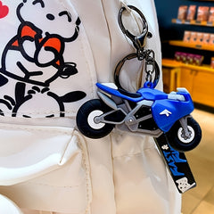 Cool Motorcycle Keychain Bag Charm Pendant Ornament