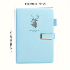 160 Pages Leather Buckle Soft Leather A5 Notebook