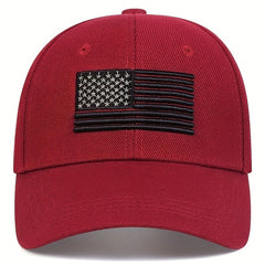 Mens American Flag Baseball Cap Adjustable Casual Hat Spring Autumn