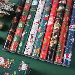 1pc Christmas Gift Wrapping Paper Thickened Copper Paper