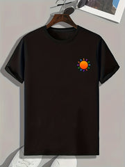 Sun Print Men's Comfy T shirt for Outdoor Summer