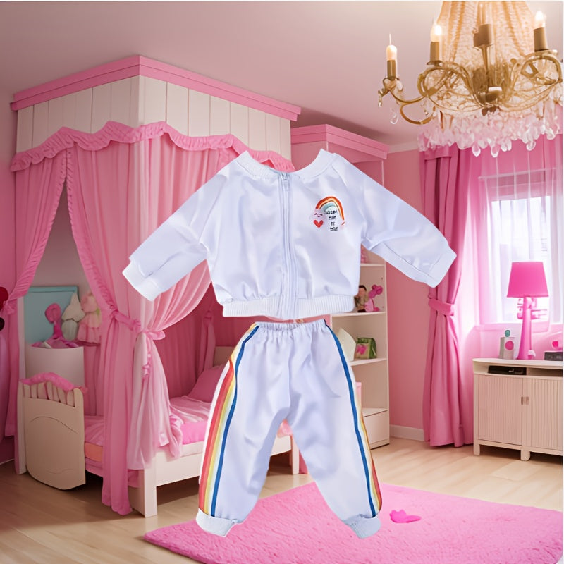 Adorable Bunny and Rainbow Clothing Set for 35-56-43 Dolls