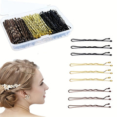 150pcs Bobby Pins Solid Side Clip Hair Styler Hair Accessories