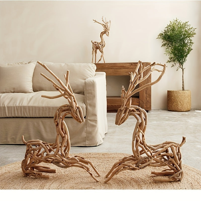 4pcs Driftwood Craft Sticks for DIY Projects & Photo Props