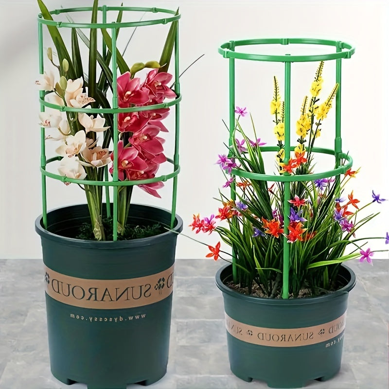 12pcs Plant Support Stakes Half Round Plant Cage Holder Flower Pot Climbing Trel