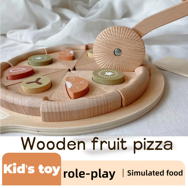 Wooden Fruit Pie Set Kitchen Toy