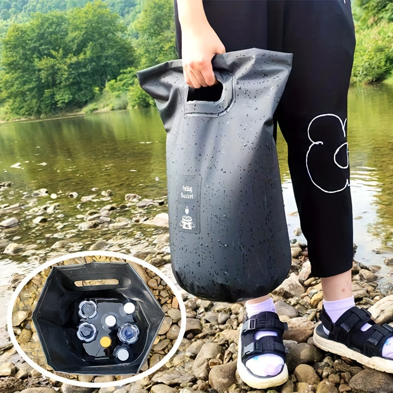 15L Folding Bucket Camping Picnic Fishing Travel Water Storage