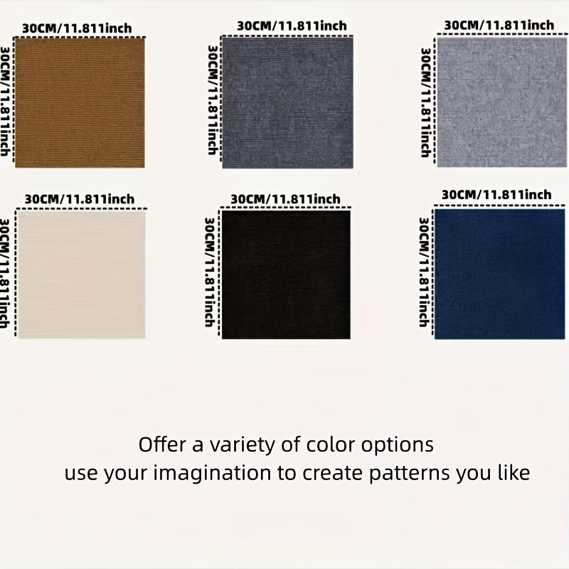 20pcs Non-slip Self-Adhesive Carpet Tiles for Home Decoration
