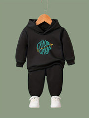 Pattern Long Sleeve Hoodie Girls Hoodies & Sweatpants