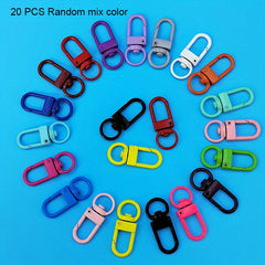 Colorful Metal Keychain Spray Paint U Shape Door Buckle Hook Bag Pendant