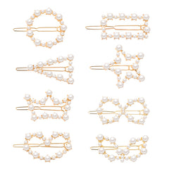 Heart Round Metal Hair Clip Geometric Hair Accessories for Girls