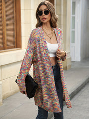  Rainbow Dot Open Front Cardigan