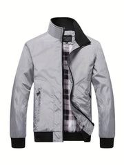 Men's Zip-Up Sports Jacket with Pockets
