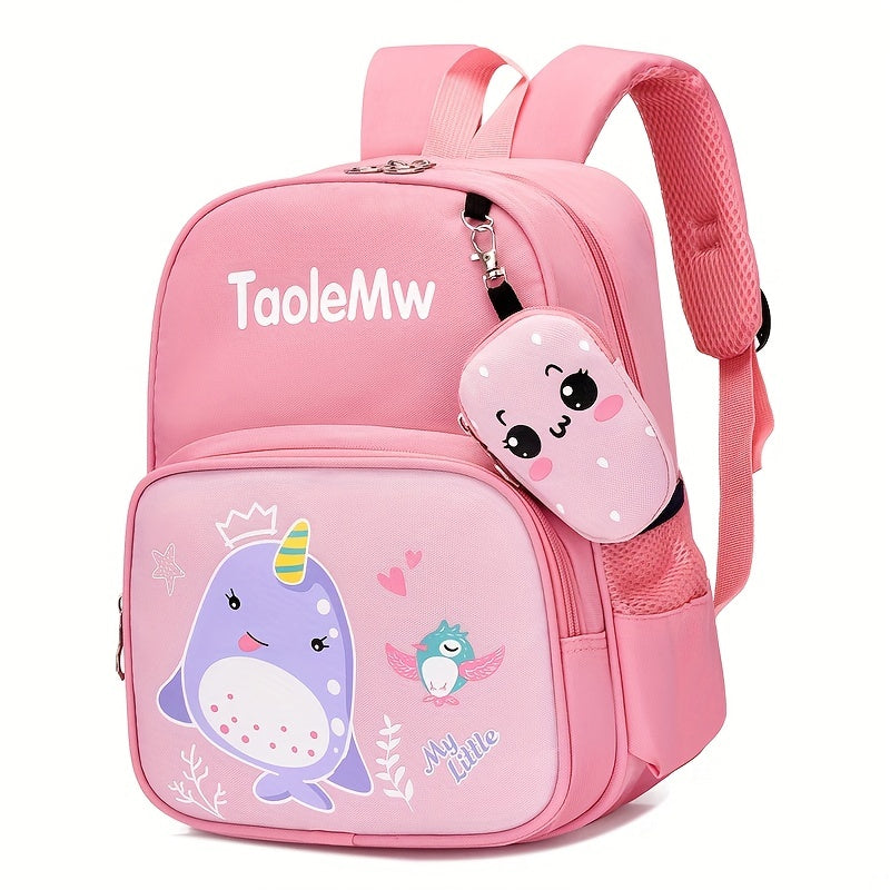 Kids Princess Cartoon Backpack for Girls Boys with Coin Purse