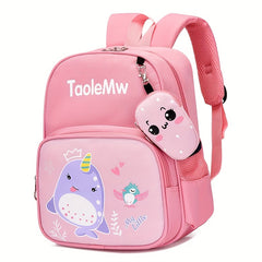 Kids Princess Cartoon Backpack for Girls Boys with Coin Purse