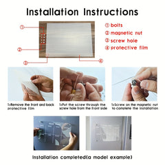 Magnetic Acrylic Board & Sticky Notes Set