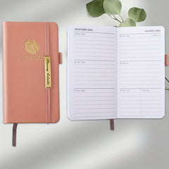 Leather A6 Academic Planner 1 6 18 Months Perfect for Teachers & Students