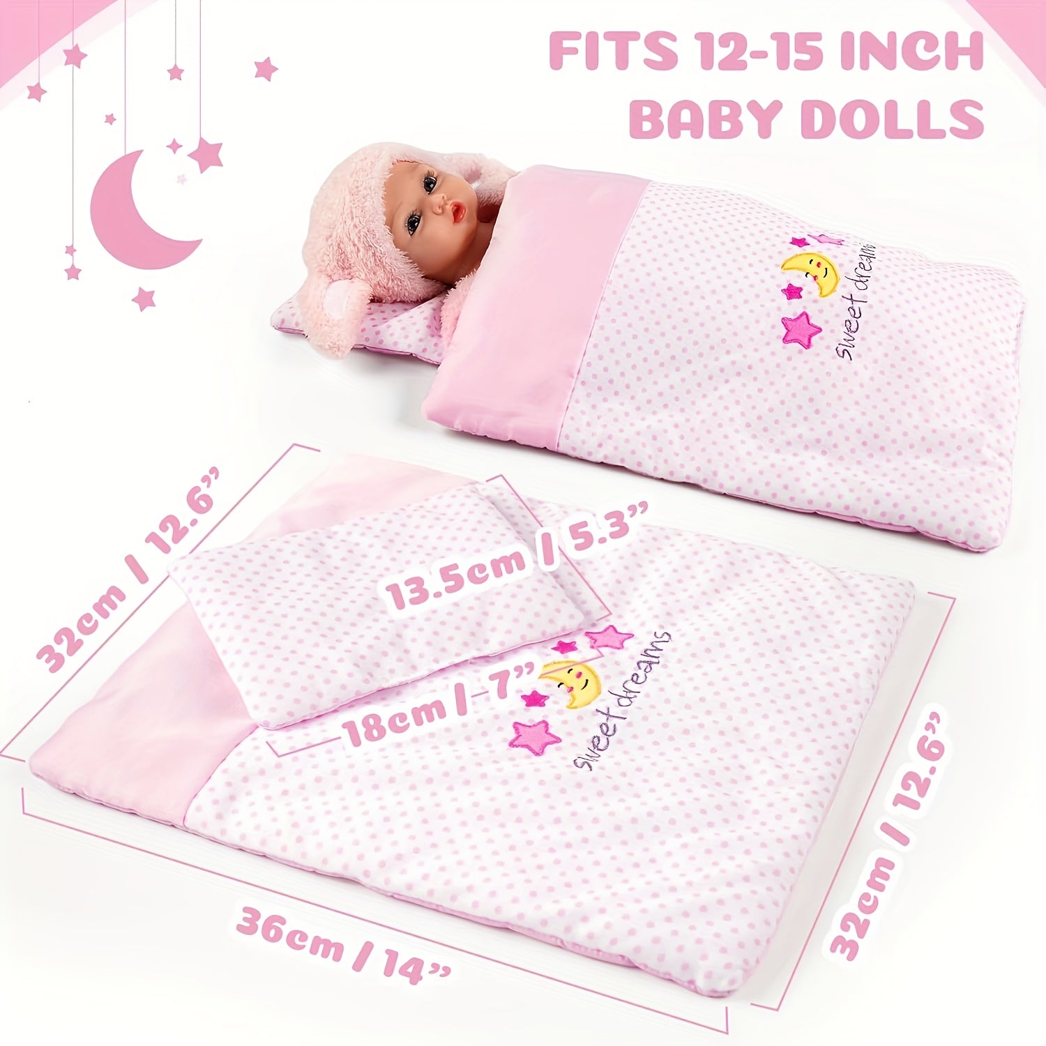 Doll Clothing Set for 14 Inches Reborn Doll