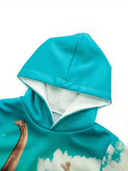 Kids Dinosaur Hoodie Sweatshirt Pullover Long Sleeve Unisex Tops