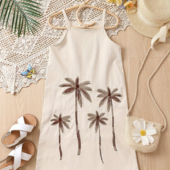 Girls Embroidered Cami Dress for Beach Vacation
