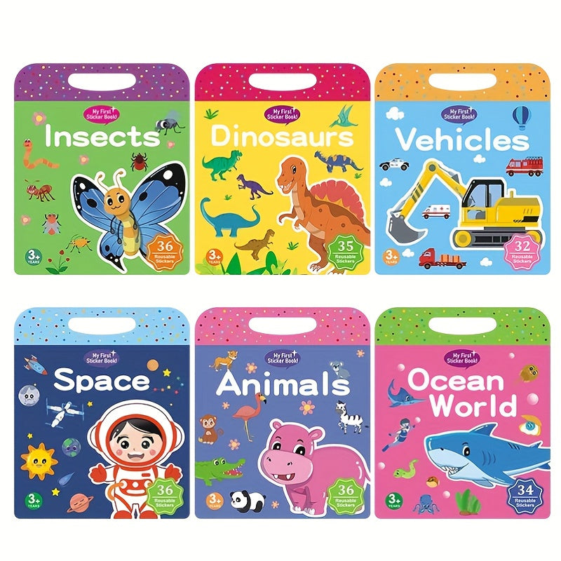 Reusable Sticker Book for Kids Washable Stickers Merry Christmas Gift