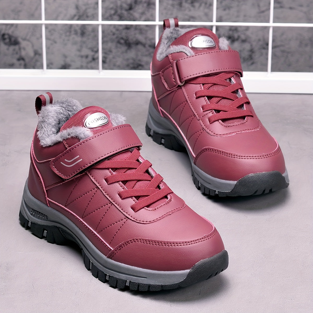 Women's Snow Boots Waterproof Warm Outdoor Hiking Shoes