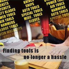 36pcs PVC Toolbox Labels Stickers Waterproof Kit