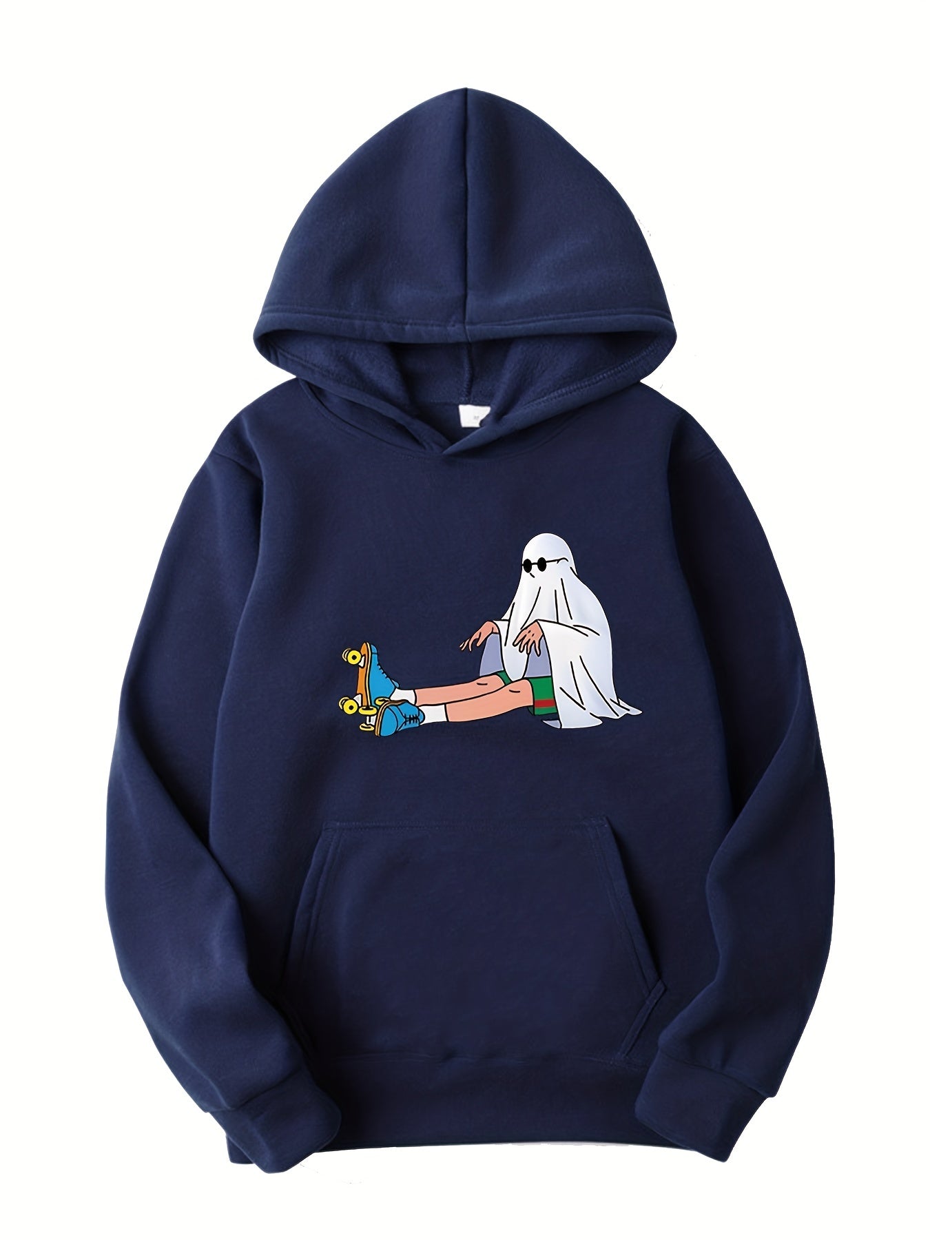 2pcs Pattern Print Boys Casual Pullover Hooded Sweatshirt