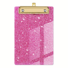 Glitter Acrylic Clipboard Student Supplies
