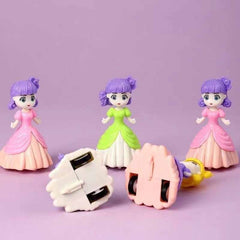 5pcs Princess Pull Back Car Toys with Dresses Ideal for Birthdays