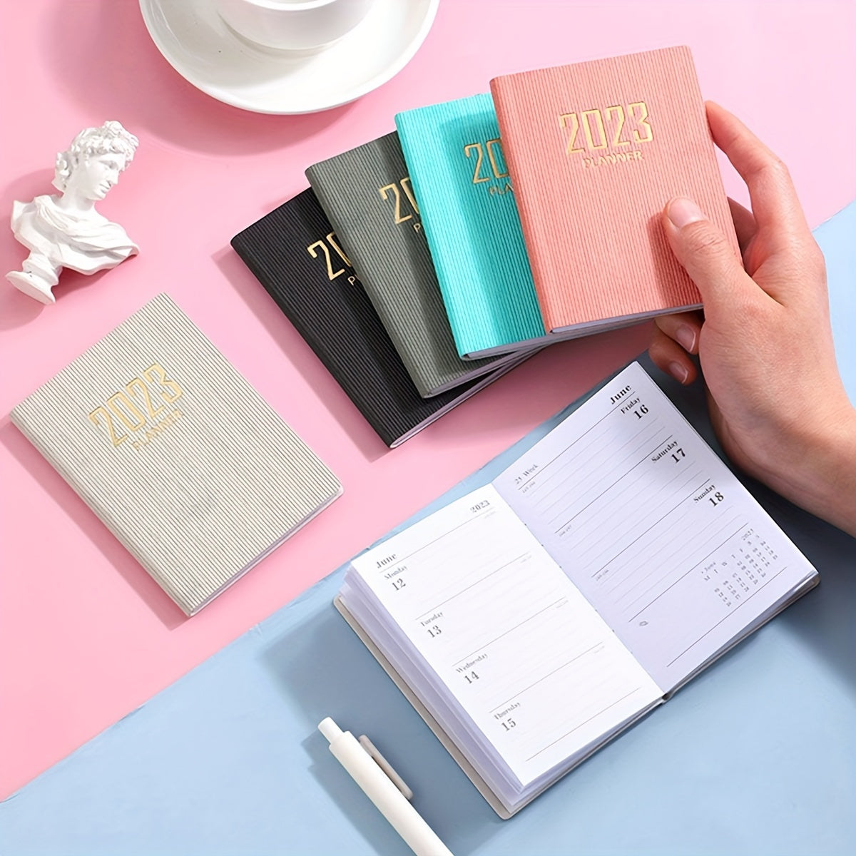 A7 Daily Planner Notebook 60 Sheets English Schedule Book