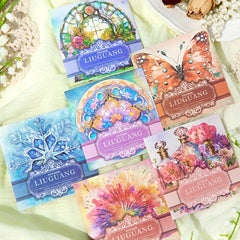 20pcs Pet Sticker Ryukyu Series Glossy Journal Decoration