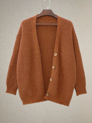  Solid Long Sleeve Cardigan