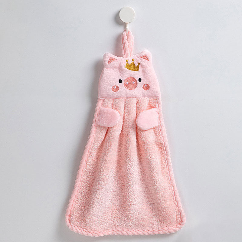 Microfiber Little Pig Hand Towel Absorbent Kitchen Towel